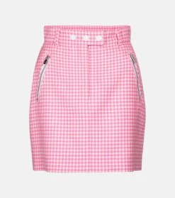 Miu Miu Karierter Minirock Aus Schurwolle