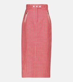 Miu Miu Bleistiftrock Aus Schurwolle