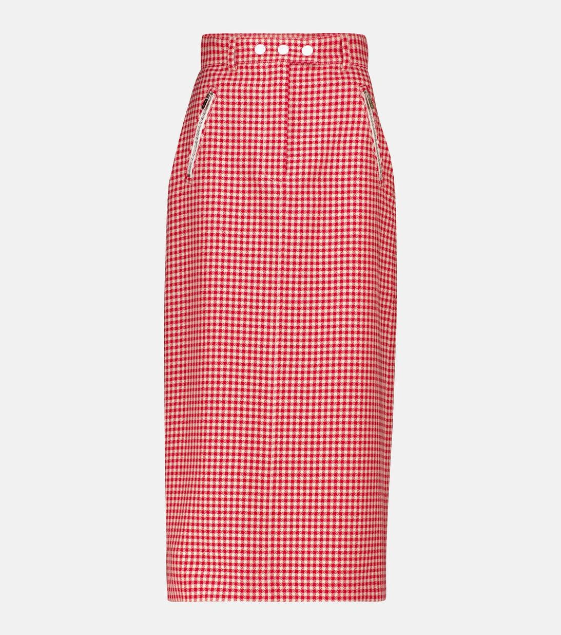 Miu Miu Bleistiftrock Aus Schurwolle 1 Miu Miu Bleistiftrock Aus Schurwolle