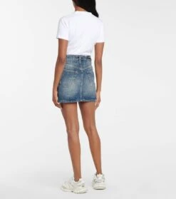 Balenciaga Bedruckter Jeansrock -Odabashsa Geschaft P00532735 b2