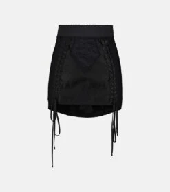 Dolce & Gabbana High-Rise-Minirock Mit Spitze