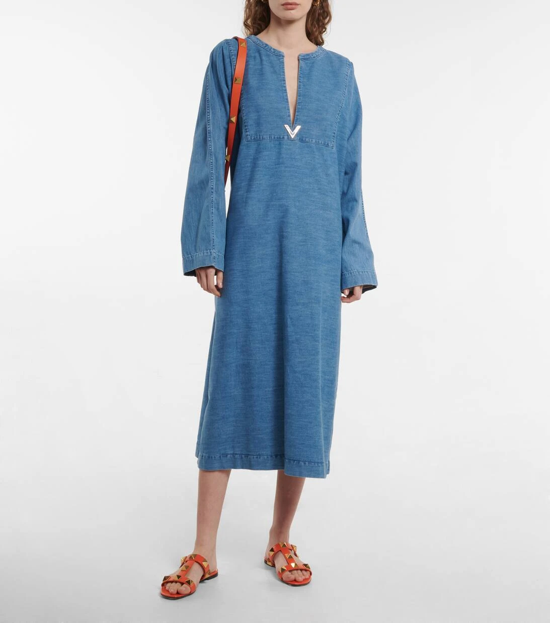 Valentino Kaftan Aus Baumwoll-Chambray 2 Valentino Kaftan Aus Baumwoll-Chambray – Bild 2