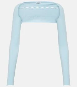 ALAIA Bolero Aus Tech-Material