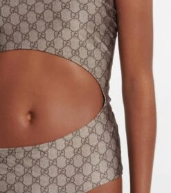 Gucci One-Shoulder-Badeanzug GG Mit Cut-out -Odabashsa Geschaft P00675413 d2