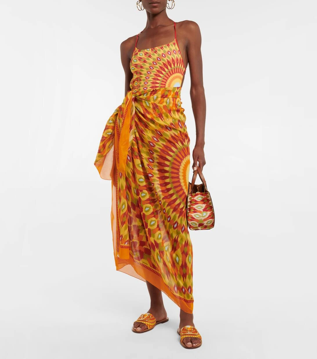 Valentino Bedruckter Pareo Aus Seide Und Baumwolle 2 Valentino Bedruckter Pareo Aus Seide Und Baumwolle – Bild 2