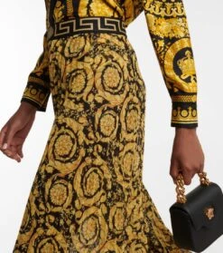 Versace Hose Barocco Mit Weitem Bein -Odabashsa Geschaft P00698987 d1