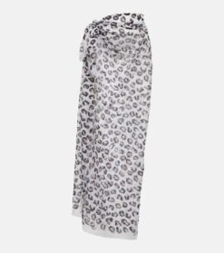 ALAIA Cover-up Aus Baumwolle Mit Leopardenmuster
