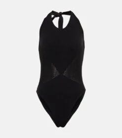 ALAIA Badeanzug Mit Mesh-Einsatz