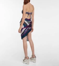 Bedrucktes Cover-up Aus Baumwolle -Odabashsa Geschaft P00707980 b2