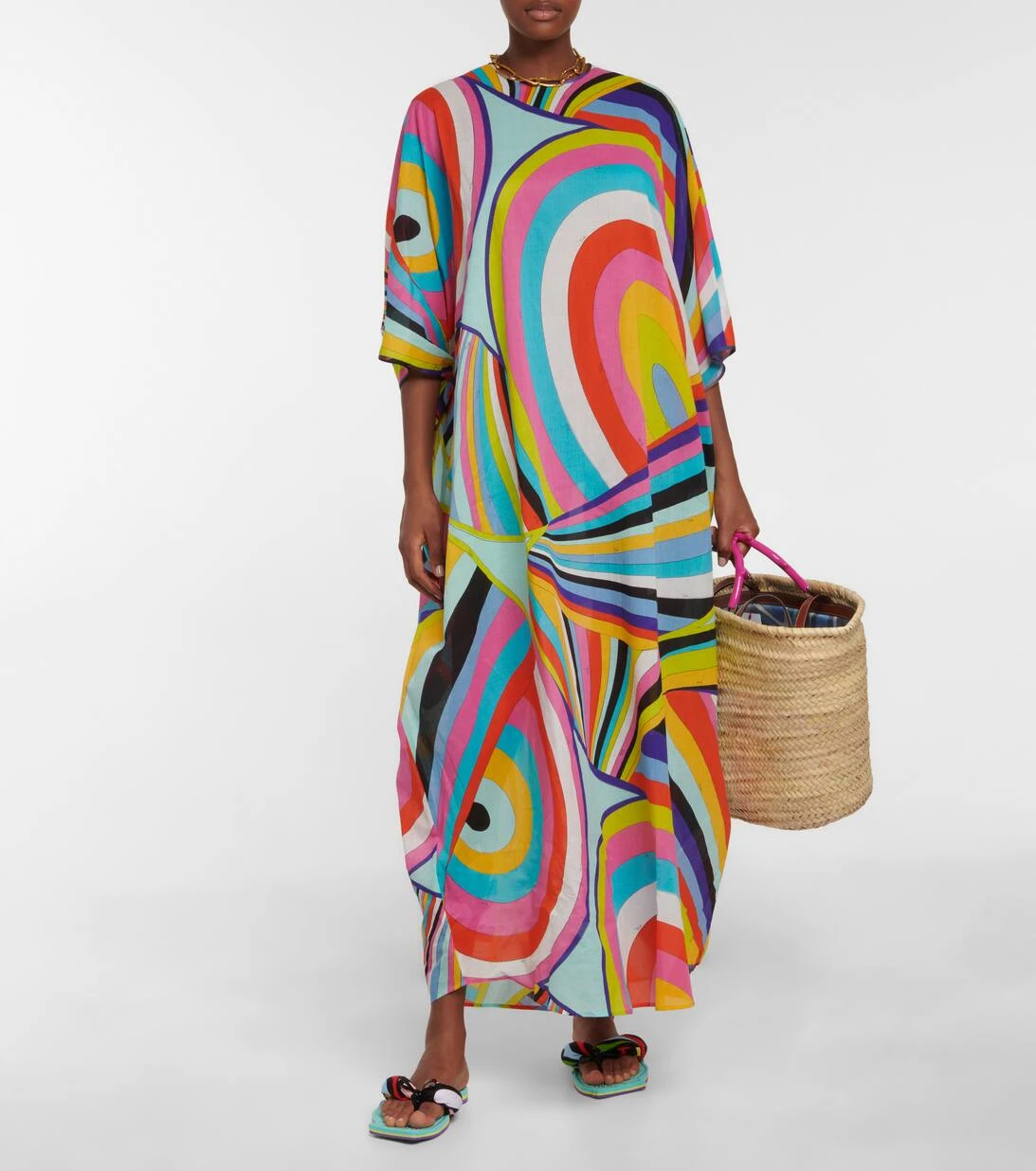 Maxikleid Aus Baumwolle 2 Maxikleid Aus Baumwolle – Bild 2