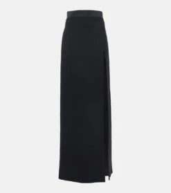 Miu Miu High-Rise Maxirock Aus Wolle