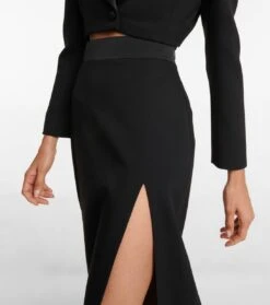 Miu Miu High-Rise Maxirock Aus Wolle -Odabashsa Geschaft P00710206 d1