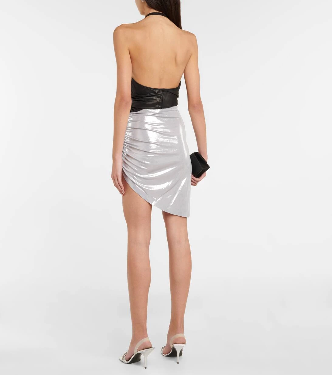 Norma Kamali Minirock Aus Lamé 3 Norma Kamali Minirock Aus Lamé – Bild 3