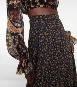 Etro Maxirock Aus Seide -Odabashsa Geschaft P00738987 d1