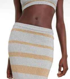 Paco Rabanne Maxirock Aus Strick -Odabashsa Geschaft P00739081 d1