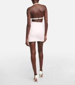 Bestickter High-Rise-Minirock Aus Lurex® -Odabashsa Geschaft P00743312 b2