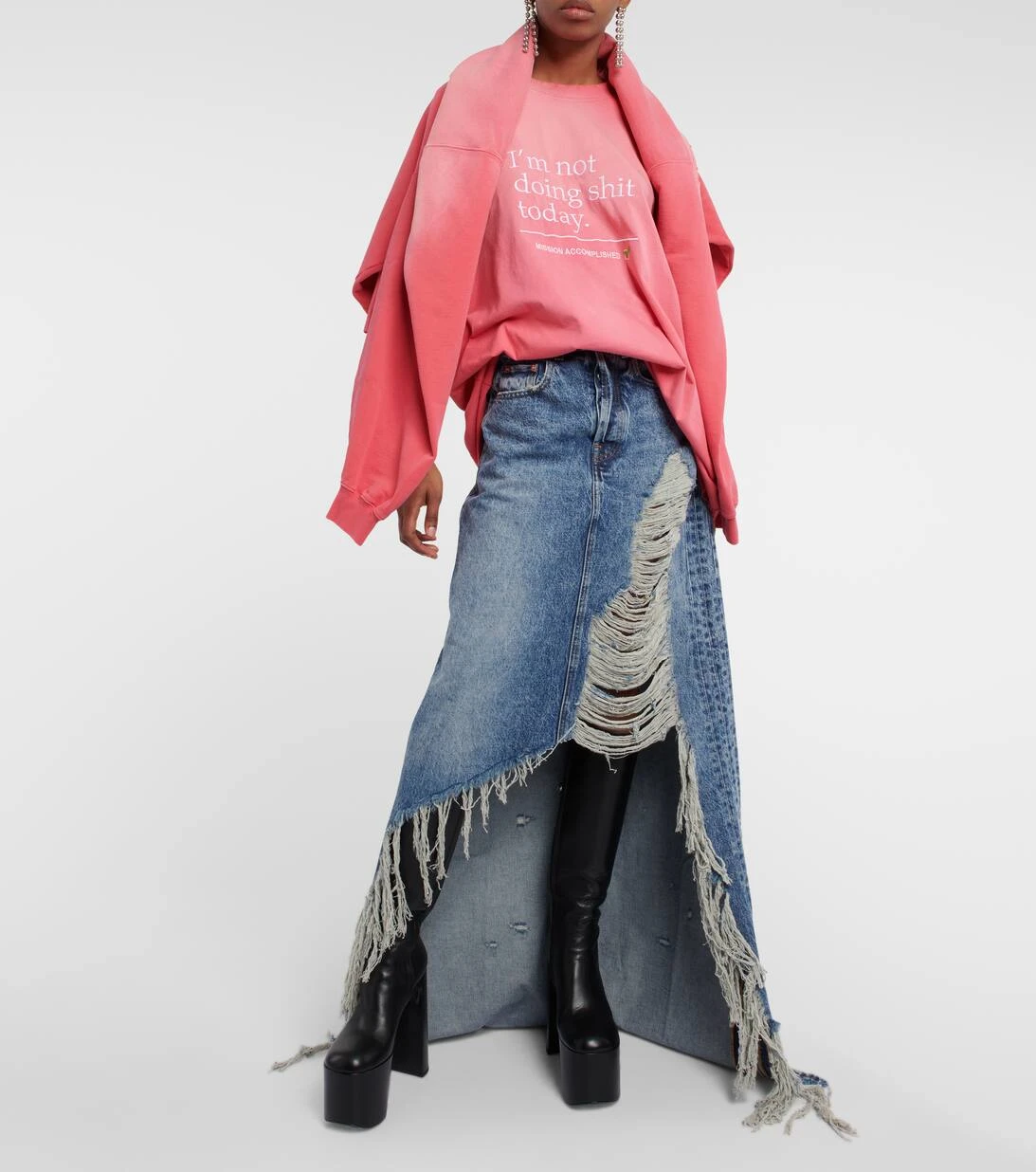 VETEMENTS Maxirock Aus Denim 2 VETEMENTS Maxirock Aus Denim – Bild 2