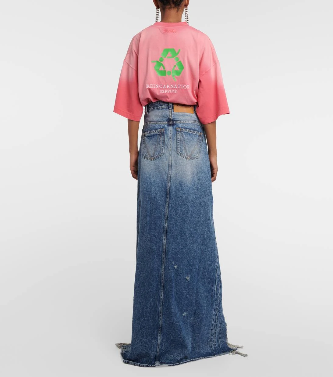 VETEMENTS Maxirock Aus Denim 3 VETEMENTS Maxirock Aus Denim – Bild 3