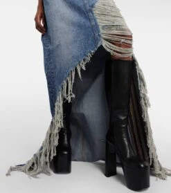 VETEMENTS Maxirock Aus Denim 11 VETEMENTS Maxirock Aus Denim -Odabashsa Geschaft P00744548 d3