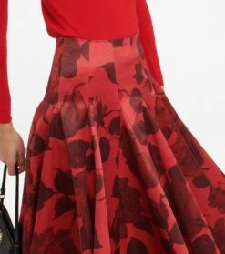 Maxirock Vonda Aus Taft-Faille -Odabashsa Geschaft P00746036 d1