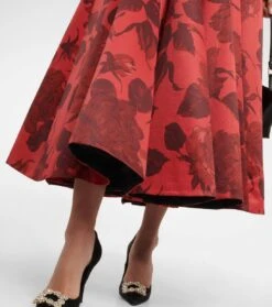 Maxirock Vonda Aus Taft-Faille -Odabashsa Geschaft P00746036 d2