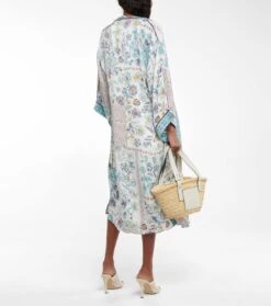Bedruckter Kaftan Erica Aus Satin -Odabashsa Geschaft P00746489 b2