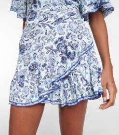 Bedruckter Minirock Mabelle -Odabashsa Geschaft P00746516 d1