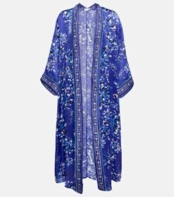 Bedruckter Mantel Erica Aus Satin