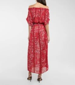 Bedrucktes Maxikleid Attika -Odabashsa Geschaft P00746557 b2