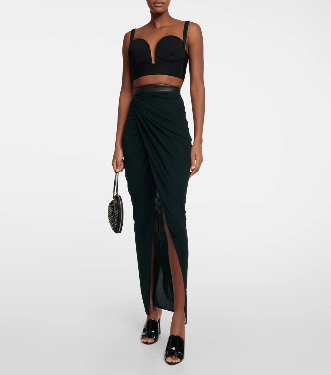 ALAIA Maxirock Aus Jersey 2 ALAIA Maxirock Aus Jersey – Bild 2