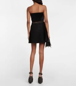 ALAIA Minirock Aus Samt -Odabashsa Geschaft P00746931 b2