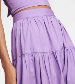 Staud Maxirock Sea Aus Baumwollpopeline -Odabashsa Geschaft P00748981 d1