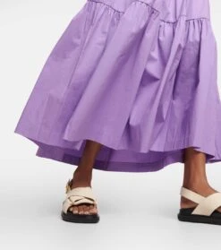 Staud Maxirock Sea Aus Baumwollpopeline -Odabashsa Geschaft P00748981 d2