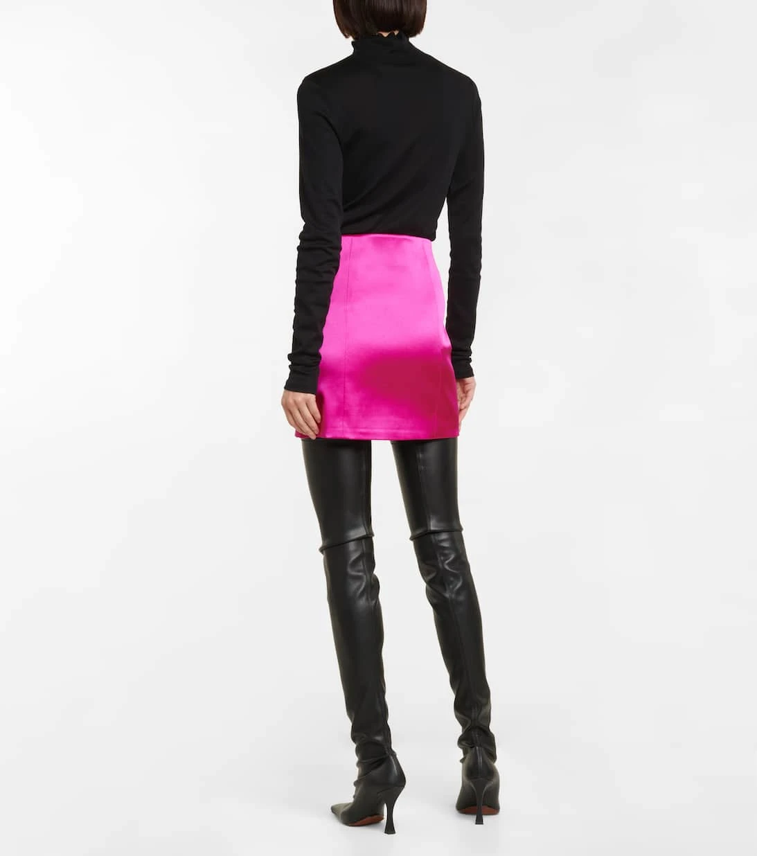 FRAME Minirock Aus Satin 3 FRAME Minirock Aus Satin – Bild 3