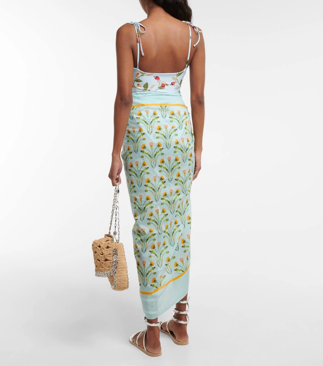 Sarong Lavanda Aus Baumwolle Und Seide 3 Sarong Lavanda Aus Baumwolle Und Seide – Bild 3