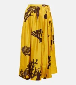Bedruckter Maxirock Coco Aus Seide