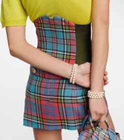 Vivienne Westwood High-Rise-Minirock Aus Wolle -Odabashsa Geschaft P00750530 d2