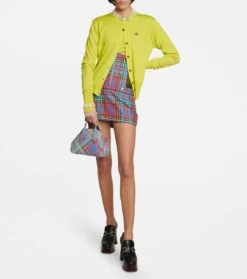 Vivienne Westwood High-Rise-Minirock Aus Wolle -Odabashsa Geschaft P00750530 d3