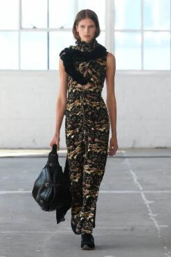 Maxirock Safia Aus Satin -Odabashsa Geschaft P00751573 rw