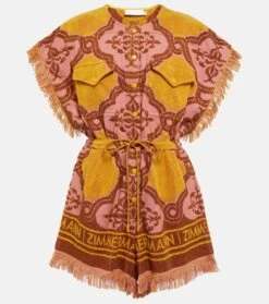Zimmermann Bedruckter Playsuit Cira Aus Frottee