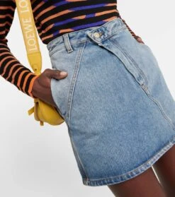 Loewe Minirock Anagram Aus Denim -Odabashsa Geschaft P00755051 d1