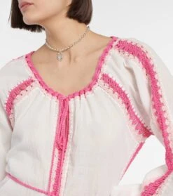 Minikleid Aus Baumwolle -Odabashsa Geschaft P00755267 d1