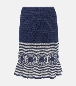 Minirock Aus Häkelstrick