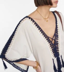 Midikleid Aus Baumwolle -Odabashsa Geschaft P00755297 d1