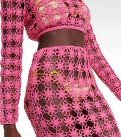 Maxirock Rosette Aus Häkelstrick -Odabashsa Geschaft P00755308 d1