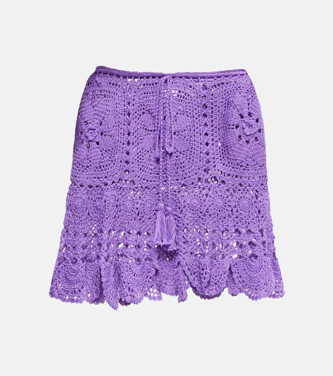 Minirock Aus Häkelstrick 1 Minirock Aus Häkelstrick
