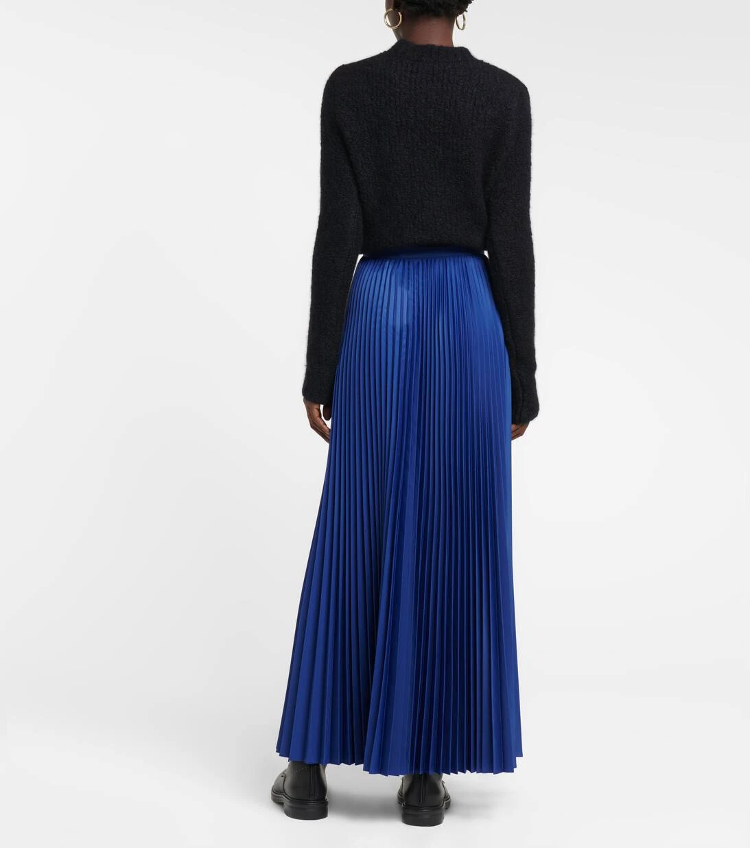 Max Mara Plissierter Maxirock Calte Aus Taft 3 Max Mara Plissierter Maxirock Calte Aus Taft – Bild 3