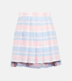 Minirock Aus Baumwoll-Piqué