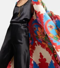 Etro Bedrucktes Cover-up Aus Seide -Odabashsa Geschaft P00759607 d2