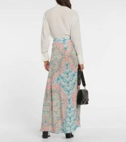 Etro Bedruckter Maxirock Aus Seide -Odabashsa Geschaft P00759702 b2